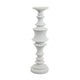 Tabletop Décor C&le Holder | Tiered Baluster Style | White Resin | 18"