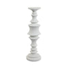 Tabletop Décor C&le Holder | Tiered Baluster Style | White Resin | 18"