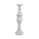 Tabletop Décor C&le Holder | Tiered Baluster Style | White Resin | 18"