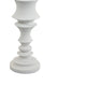 Tabletop Décor C&le Holder | Tiered Baluster Style | White Resin | 18"