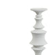 Tabletop Décor C&le Holder | Tiered Baluster Style | White Resin | 18"
