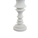 Tabletop Décor C&le Holder | Tiered Baluster Style | White Resin | 18"