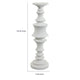 Tabletop Décor C&le Holder | Tiered Baluster Style | White Resin | 18"