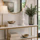 Tabletop Décor C&le Holder | Tiered Baluster Style | White Resin | 18"
