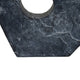 Tabletop Décor | Circular Cutout | Marble Accent Gray Resin | 16"