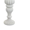 Tabletop Décor C&le Holder | Fluted Turned Baluster | White Resin | 18"