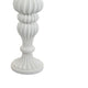 Tabletop Décor C&le Holder | Fluted Turned Baluster | White Resin | 18"