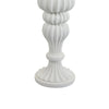 Tabletop Décor C&le Holder | Fluted Turned Baluster | White Resin | 18"