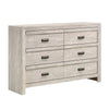 Full Bedroom Set, Beige, Black Wood, 4 Piece Set with Nightstand, Dresser, and Chest