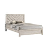 Full Bedroom Set, Beige, Black Wood, 3 Piece Set with Nightstand and Dresser