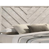 Full Bedroom Set, Beige, Black Wood, 3 Piece Set with Nightstand and Dresser