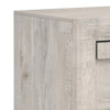 Full Bedroom Set, Beige, Black Wood, 2 Piece Set with Nightstand