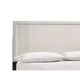 Queen Bedroom Set, White, Silver, Cream Wood, 4 Piece Set with 2 Nightstands and Dresser