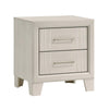 Queen Bedroom Set, White, Silver Wood, 3 Piece Set with 2 Nightstands