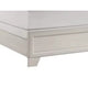 Queen Bedroom Set, White, Silver Wood, 2 Piece Set with Nightstand