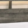 Queen Bedroom Set, Gray, White, Light Ash, Black Wood, 3 Piece Set with 2 Nightstands