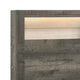 Queen Bedroom Set, Gray, White, Light Ash, Black Wood, 2 Piece Set with Nightstand