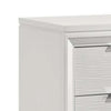 Queen Bedroom Set, White, Silver Wood, 2 Piece Set with Nightstand