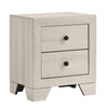 Queen Bedroom Set, White, Black Wood, 4 Piece Set with 2 Nightstands and Dresser