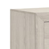 Queen Bedroom Set, White, Black Wood, 2 Piece Set with Nightstand