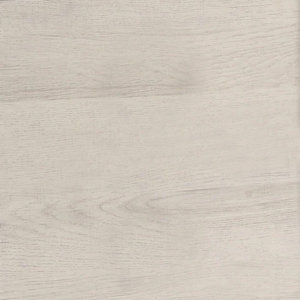 Queen Bedroom Set, White, Black Wood, 2 Piece Set with Nightstand