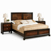 Queen Bedroom Set, Brown Wood, 3 Piece Set with 2 Nightstands