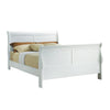 Queen Bedroom Set, White Wood, 3 Piece Set with 2 Nightstands