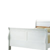 Queen Bedroom Set, White Wood, 3 Piece Set with 2 Nightstands