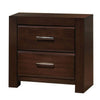 Queen Bedroom Set, Brown Wood, 3 Piece Set with 2 Nightstands