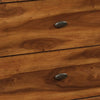 Queen Bedroom Set, Gray, Brown Wood, 3 Piece Set with 2 Nightstands