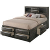 Queen Bedroom Set, Brown Wood, 3 Piece Set with 2 Nightstands