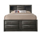 Queen Bedroom Set, Brown Wood, 3 Piece Set with 2 Nightstands