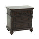 Queen Bedroom Set, Brown Wood, 3 Piece Set with 2 Nightstands