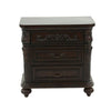 Queen Bedroom Set, Brown Wood, 3 Piece Set with 2 Nightstands