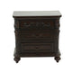 Queen Bedroom Set, Brown Wood, 3 Piece Set with 2 Nightstands