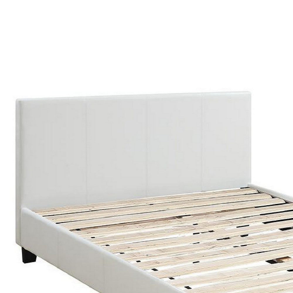Queen Bedroom Set, White Wood, 3 Piece Set with 2 Nightstands