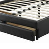 Queen Bedroom Set, Black Wood, 3 Piece Set with 2 Nightstands