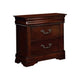 King Bedroom Set, Brown Wood, 3 Piece Set with 2 Nightstands