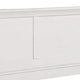 King Bedroom Set, White Wood, 3 Piece Set with 2 Nightstands