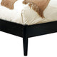 California King Bedroom Set, Black Wood, 3 Piece Set with 2 Nightstands