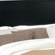 California King Bedroom Set, Black Wood, 3 Piece Set with 2 Nightstands