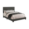 King Bedroom Set, Espresso Brown, Silver, Black Wood, 3 Piece Set with 2 Nightstands