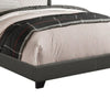 King Bedroom Set, Espresso Brown, Silver, Black Wood, 3 Piece Set with 2 Nightstands