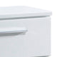 Queen Bedroom Set in White & Black Wood – 3 Piece Set with 2 Nightstands