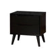 Queen Bedroom Set, Black Wood, 3 Piece Set with 2 Nightstands