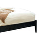 Queen Bedroom Set, Black Wood, 3 Piece Set with 2 Nightstands
