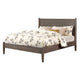 Queen Bedroom Set in Gray Wood – 2 Piece Set with Nightstand