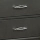 Queen Bedroom Set, Dark Gray, Metallic Gray Wood, 3 Piece Set with 2 Nightstands