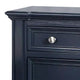 Queen Bedroom Set, Slate Blue, Nickel Wood, 2 Piece Set with Nightstand