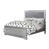 3-Piece Queen Bedroom Set – Silver Finish Bed & Matching Nightstand